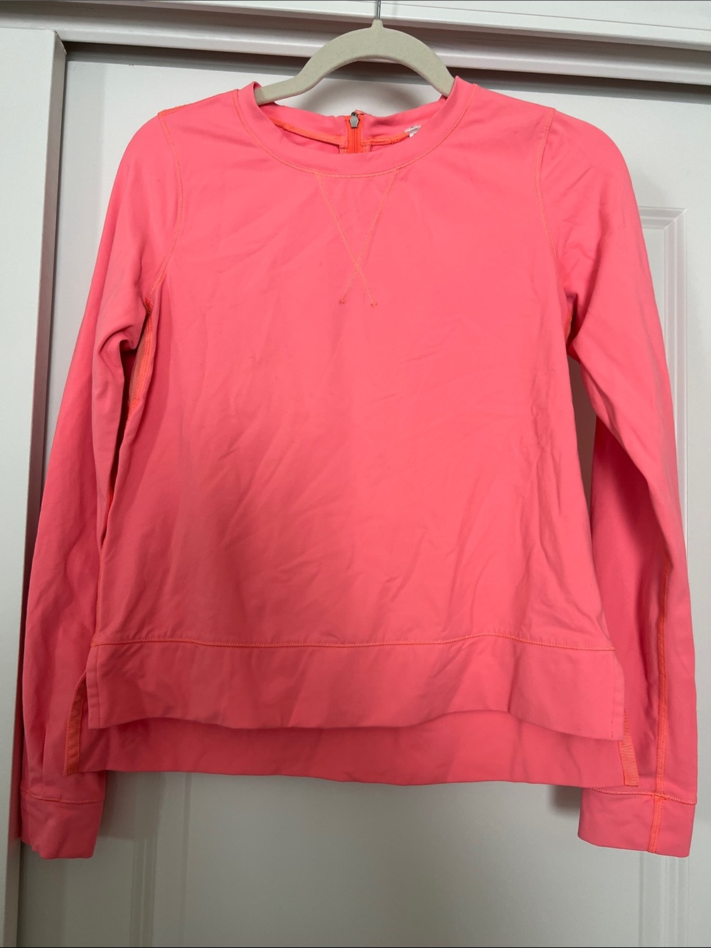 lululemon athletica Coral Pink Long-Sleeve Pullover Sweatshirt